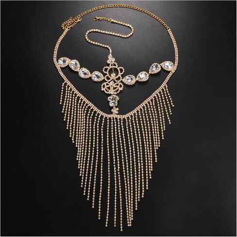 Rhinestone Drop Tassel Veil Masks Rave Crystal Face Chains Mask Masquerade Dance Costume Sexy Forehead Chain Hair Chain Jewelry for Women in Saudi Arabia