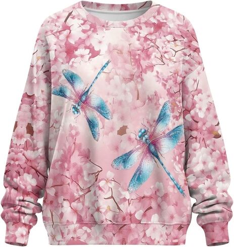 AFPANQZ Oversized Sweatshirt for Women Crewneck Long Sleeve Pullover Top Side Slit 2025 Fall Winter Fashion Outfits Clothes in Saudi Arabia