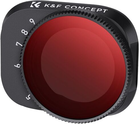 K&F Concept Mini 3/ Mini 3 Pro Variable ND Lens Filters Kit ND2-32+ND32-512(2 Pcs), Variable ND Filters 1-5 Stops + 5-9 Stops Compatible with DJI Mini 3/ Mini 3 Pro in Saudi Arabia