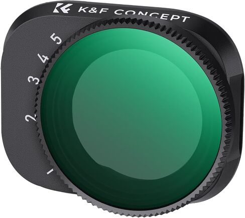 K&F Concept Mini 3/ Mini 3 Pro Variable ND Lens Filters Kit ND2-32+ND32-512(2 Pcs), Variable ND Filters 1-5 Stops + 5-9 Stops Compatible with DJI Mini 3/ Mini 3 Pro in Saudi Arabia
