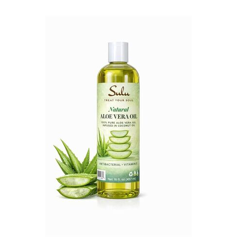 Sulu Organics Pure Cold مضغوط غير مكرر كل زيت Aloe Vera الطبيعي (12 أوقية) in Saudi Arabia