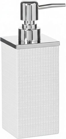 Creative Scents Waste Basket for Bathroom - Small White Bathroom Trash Can - Durable Bathroom Garbage can - Decorative Space Friendly Bedroom, Powder Room, Bathroom Wastebasket (Estella Collection) in Kuwait