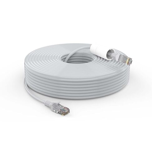 كابل شبكة إنترنت عالي السرعة من ANNKE بطول 100 قدم Cat5e، وكاميرا IP وكابل إيثرنت PoE عالي السرعة ونظام NVR، ومودم، وأجهزة الكمبيوتر، وأجهزة التحكم، وما إلى ذلك، متوافق مع الاستخدام الداخلي/الخارجي in Saudi Arabia