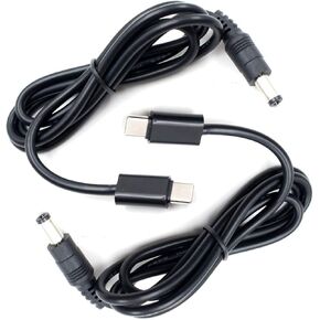 (2-Pack) JacobsParts 12V USB C Type-C PD Trigger 3ft 5A Power Cable 5.5 x 2.1mm DC Connector in Saudi Arabia