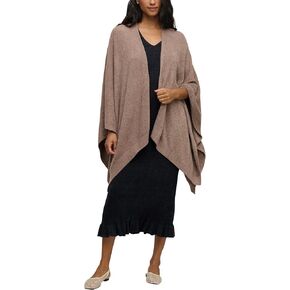 Barefoot Dreams Bamboo Chic Lite Weekend Wrap - Heathered Pewter/Pearl in Kuwait