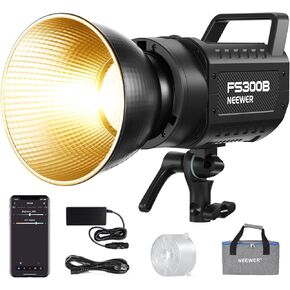 NEEWER FS150 LED Video Light 2.4G/APP Control, 130W 5600K COB Daylight Silent Photography Continuous Output Lighting 4 Precise Dimming Types 102000lux/1m CRI97+ 9 Effects Bowens Mount, US Plug in Kuwait