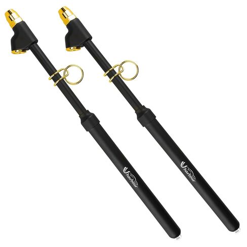 Dual Head Tire Pressure Gauge 10-150PSI, Heavy Duty Semi Truck Tire Pressure Gauge 1-10 Bar, Air Pressure Gauge for Tires Extended Tube for Semi Truck, RV, Car, Motorcycle(Pack of 2) in Saudi Arabia