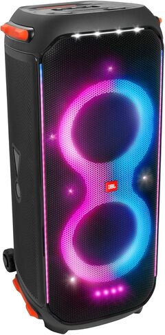 JBL PartyBox 710 - مكبر صوت للحفلات مع صوت قوي، وأضواء مدمجة وباس عميق إضافي، مقاوم لرذاذ الماء IPX4، اتصال التطبيق/البلوتوث، مصنوع للاستخدام في كل مكان بعجلات مقبض (أسود) in Saudi Arabia