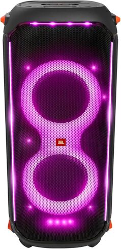 JBL PartyBox 710 - مكبر صوت للحفلات مع صوت قوي، وأضواء مدمجة وباس عميق إضافي، مقاوم لرذاذ الماء IPX4، اتصال التطبيق/البلوتوث، مصنوع للاستخدام في كل مكان بعجلات مقبض (أسود) in Saudi Arabia