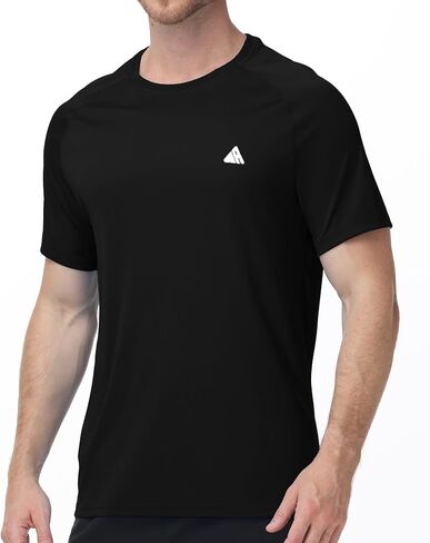 ZITY Men's UPF 50+ Rash Guard Short Sleeve T-Shirt Quick Dry Lightweight Sun Protection Shirt for Athletic Workouts in Saudi Arabia