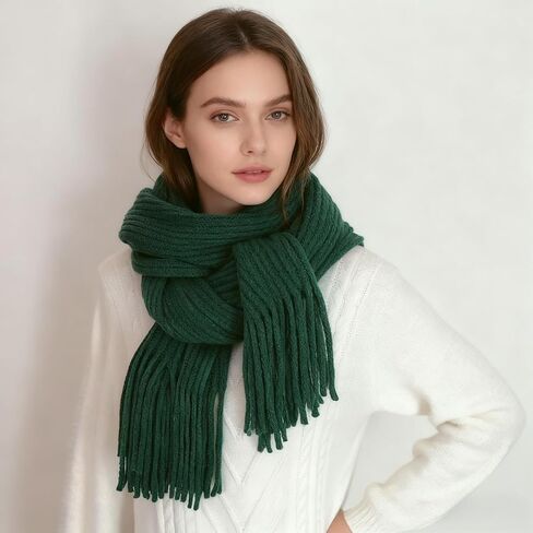 Women's Warm Winter Scarf Large Shawl Wrap Soft Breathable Thick Blanket Scarves in Saudi Arabia