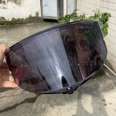 K6 Helmet Visor Replacement,Motorcycle Helmet Face Shield Sunscreen Anti Uv Windshield Compatible with AGV K6 K6S (Black-Day use only) in Saudi Arabia