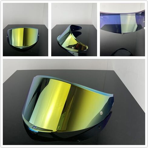 K6 Helmet Visor Replacement,Motorcycle Helmet Face Shield Sunscreen Anti Uv Windshield Compatible with AGV K6 K6S (Black-Day use only) in Saudi Arabia
