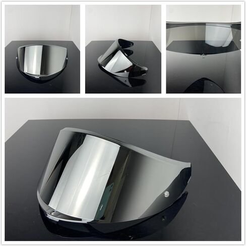 K6 Helmet Visor Replacement,Motorcycle Helmet Face Shield Sunscreen Anti Uv Windshield Compatible with AGV K6 K6S (Black-Day use only) in Saudi Arabia