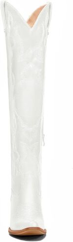 Womens Cowgirl Boots Fashion Knee High Western Boots With Classic Embroidery Chunky Block Heels in Saudi Arabia