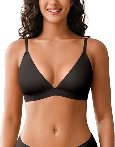 Seamless Wireless Bra for Women Unlined Unpadded Bralette with Nipple Covers Comfort Cami Top Bra Breathable Smooth Bras in Saudi Arabia