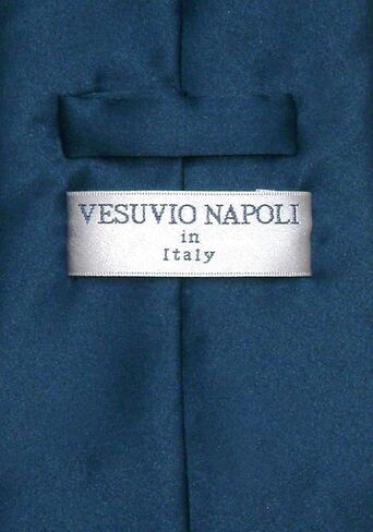 مجموعة ربطات العنق Vesuvio Napoli الصلبة بيبي بلون أزرق ومنديل للرجال in Kuwait
