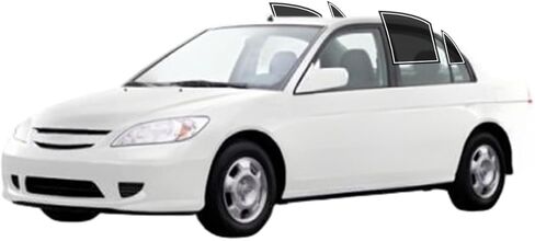 Precut Windows Tint Film All Sides Cars Sun Blocking Protection Privacy Anti Shatter Glass 2 Ply Film 10% Tint Shade kit for Honda Civic Sedan 2001-2005 in Saudi Arabia
