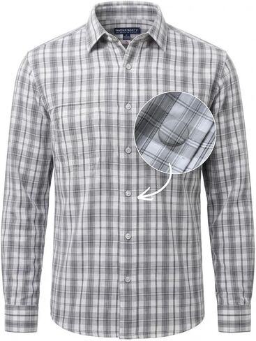 MagnaReady Mens Adaptive Magnetic Closure Button Down Collar Shirt in Saudi Arabia