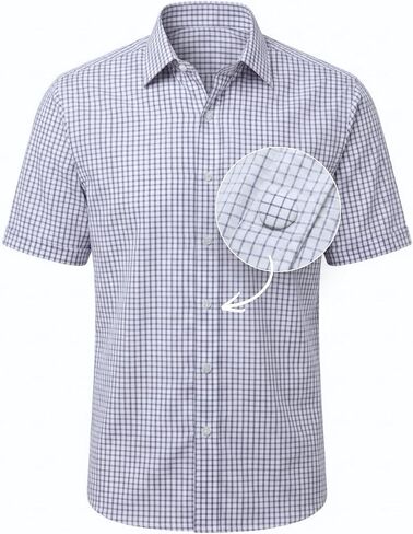 MagnaReady Mens Adaptive Magnetic Closure Button Down Collar Shirt in Saudi Arabia
