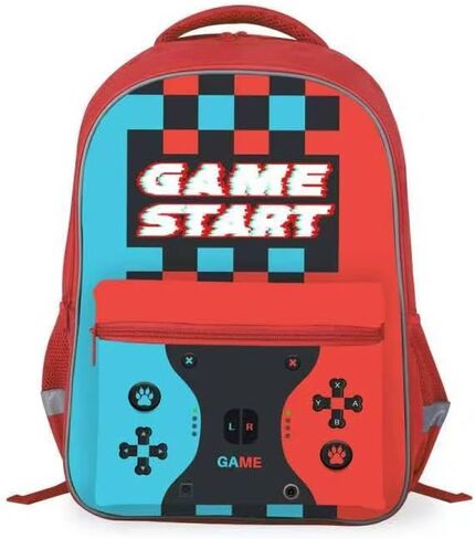 3-Piece Video Game Backpack Set for Boys Teens - 16.5 Inch Large Bookbag with Insulated Lunch Box & Sturdy Pencil Case, Ideal for Elementary & Middle School, Fits Textbooks in Saudi Arabia