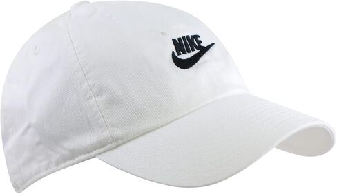 Nike Unisex Heritage 86 Sportswear Futura Twill Hat (One Size, White/Black) in Saudi Arabia