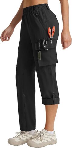 BALEAF Women's Hiking Pants with 5 Pockets Tactical Lightweight Breathable Ripstop Water Resistant Quick Dry Cargo UPF 50+ in Saudi Arabia
