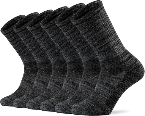 Ortis Men's Merino Wool Cushion Crew Socks with Moisture Wicking Control Light Weight Breathable for Outdoor Hiking Cycling in Saudi Arabia