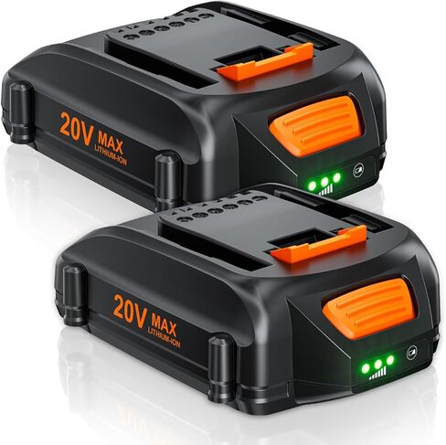 Upgraded 2Pack 3.5Ah 20V Replacement for Worx Battery 20V Max Lithium-ion Battery Compatible with Worx Battery WA3520 WA3525 WG151s WG155s WG251s WG255s WG540s WG545s WG890 WG891 Tools Batteries in Kuwait