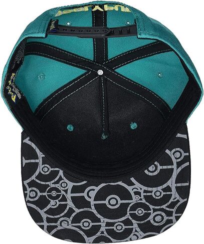 Bioworld Pokemon Jigglypuff Embroidered Snapback Cap Hat, Turquoise in Saudi Arabia