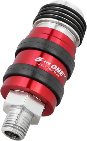 Milton 1751 Safety Exhaust Coupler, 1/4" body, 1/4" MNPT (Pack of 5) in Saudi Arabia