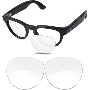 100% Precise-Fit Replacement Sunglass Lenses for Ray-Ban Meta Skyler RW4010 52mm & Gen 2 RW4014 52mm - Crystal Clear Non-polarized,UV-Blocking, Scratch-Resistant,Perfect Fit in Saudi Arabia