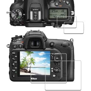 Screen Protector for Nikon D850 + Top Screen Protector [2+2 Pack] ， iDaPro Tempered Glass Easy Installation in Saudi Arabia