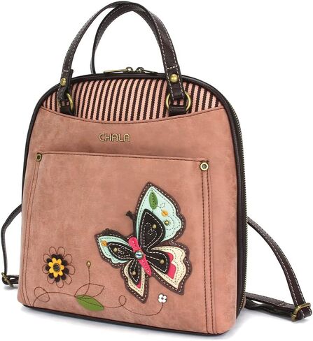Chala Group Chala Handbags Paw Print Convertible Backpack Purse Dog Lover, 10.5'' x 10.5'' x 4'' in Saudi Arabia