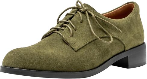 ONEENO Women's Classic Lace-up Suede Oxford in Kuwait
