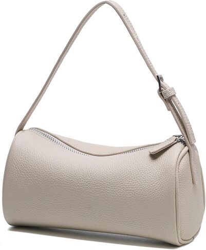 Genuine Leather Crossbody Bag for Women Small Hobo Bags Barrel Bag Crossbody Purse for Women with Adjustable Strap in Saudi Arabia