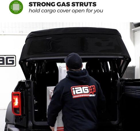 IAG V2 EZ-LIFT SOFT TOP STRUT START FOR FORD BRONCO 2023+ 4 DOOR W/OEM SOFT TOP ، مصنوع في الولايات المتحدة الأمريكية in Kuwait