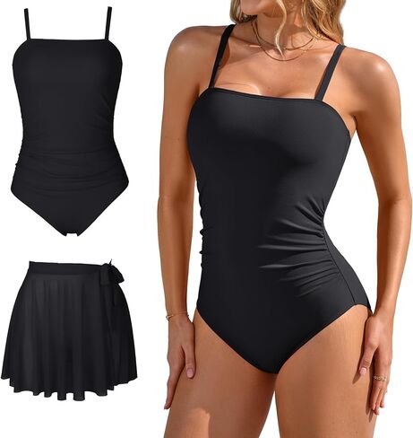 Charmo Womens One Piece Swimsuit with Swim Skirt Tummy Control Slimming Bathing Suit Modest Swim Suits Swimwear 2026 in Saudi Arabia