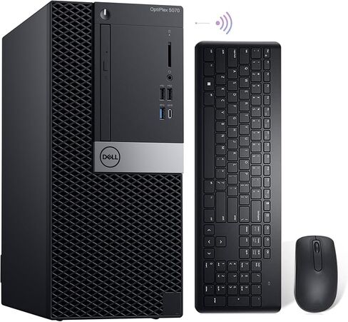 Dell Optiplex 5070 Micro MFF Desktop PC Intel i5-9500T, 16GB DDR4 New 512GB M.2 NVMe SSD, WiFi BT HDMI New KB & Mouse Windows 11 Pro (Renewed) in Saudi Arabia