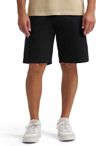 Wrangler Authentics Men's Classic Relaxed Fit Cargo Short, Black Twill, 42 in Saudi Arabia