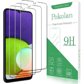 Pokolan [3-Pack] Screen Protector for Samsung Galaxy A14 5G Tempered Glass, Bubble Free, 9H Hardness, Anti Scratch, Easy to Install, HD Clear in Kuwait