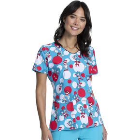 Tooniforms Women Scrubs Top V-Neck TF614 in Saudi Arabia