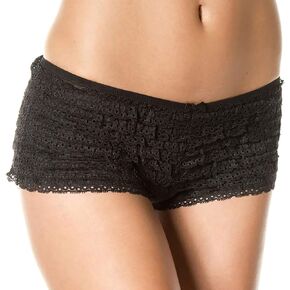 ToBeInStyle Women’s Mesh Ruffle Lace Cheeky Boyshort Panty Booty Shorts Burlesque Retro Style in Saudi Arabia