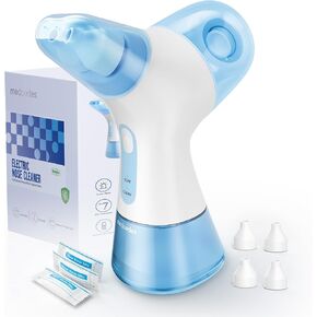 medcodes Cordless Nasal Irrigation System with 30 Saline Packets - Portable Nasal Rinse Irrigator for Sinus Relief, 3 Pressures Nose Cleaner Machine for Travel and Home, 300ML Large Tank in Saudi Arabia