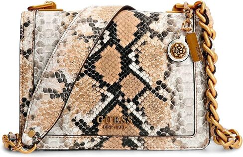 GUESS Womens Abey Crossbody Flap Bag, Black, One Size US in Saudi Arabia