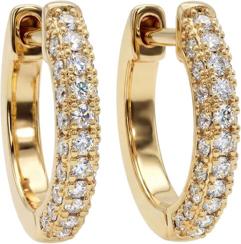 Dremmy Studios Dainty CZ Huggie هوب أقراط 14K الذهب مملوءة مكتنزة بسيطة لطيف سميكة جولة هدب الكرة الخرزة النجمية الكفة أقراط مكعب زركونيا هوب أقراط الحد الأدنى هدية شخصية لها in Kuwait
