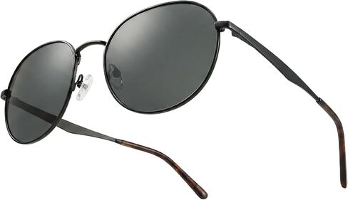 Umbifa Round Metal Frame Polarized Sunglasses, Classic Fashion Shades Sunglasses for Men Women UV400 Protected glasses in Saudi Arabia