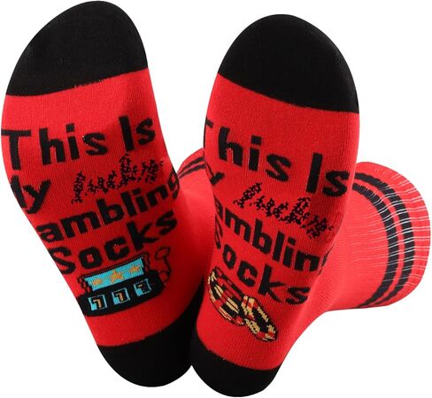 CMNIM This is My Gambling Socks Funny Casino Theme Sock- for Women Men Gambler Player Gifts Slot Machine Sock in Saudi Arabia