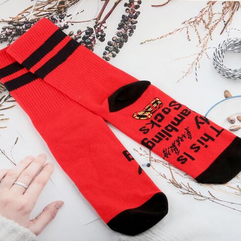 CMNIM This is My Gambling Socks Funny Casino Theme Sock- for Women Men Gambler Player Gifts Slot Machine Sock in Saudi Arabia