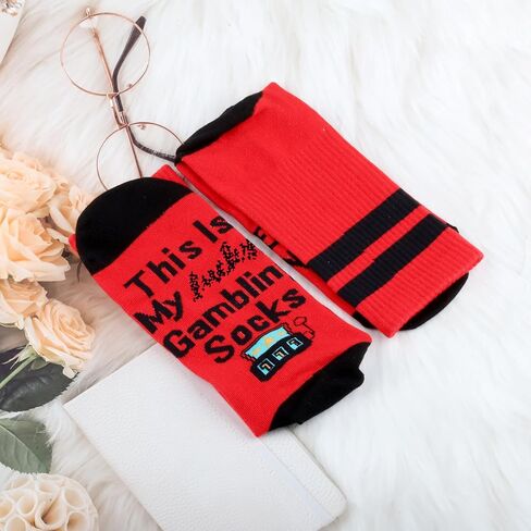 CMNIM This is My Gambling Socks Funny Casino Theme Sock- for Women Men Gambler Player Gifts Slot Machine Sock in Saudi Arabia